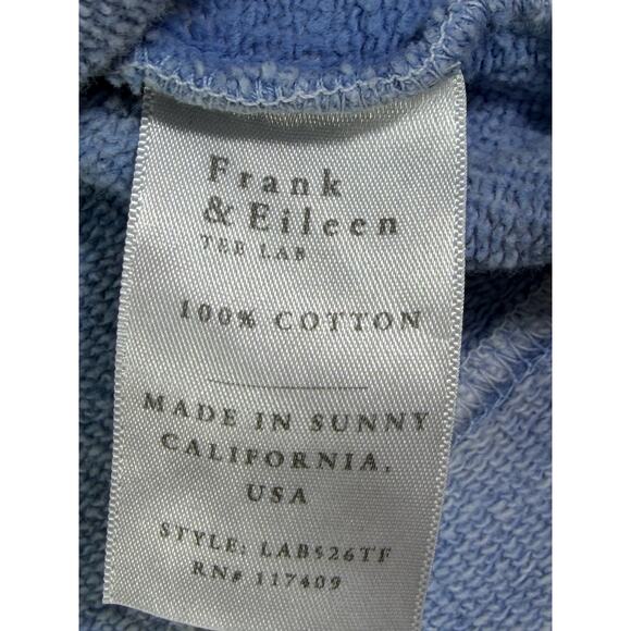 Frank & Eileen Women’s M Blue Tie Dye Long Sleeve Cropped Pullover Sweatshirt - Picture 4 of 7